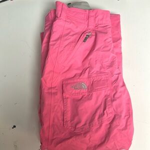 Northface Girls Size 14/16 pink ski pants.